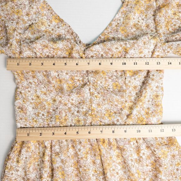 Sincerely Jules Floral Tiered Ruffle Midi Dress Small Smocked Cottage Prairie - Picture 4 of 16